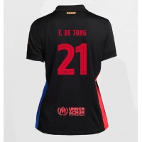 Barcelona Frenkie de Jong #21 Bortedrakt Dame 2024-25 Kortermet